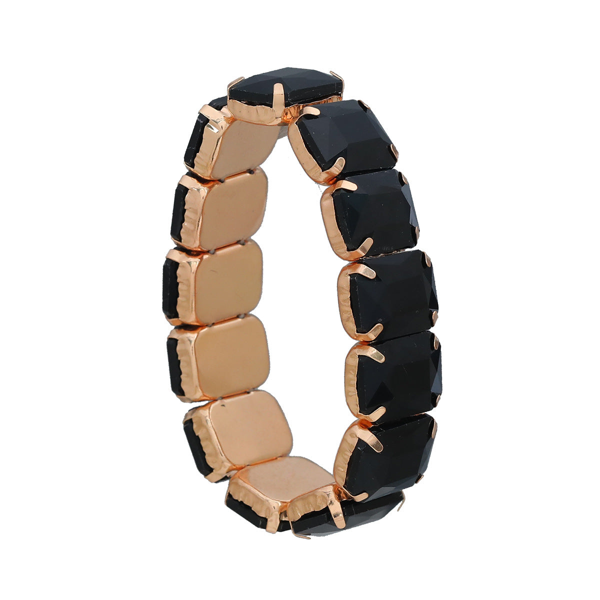 Wholesale Diamond Retractable Elastic Punk Bracelet